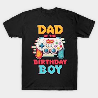 Dad of the Birthday Boy Matching Video Game Gift For Boys Men Kids T-Shirt